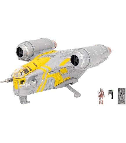 Star Wars Gold Squadron Y-Wing Fighter With Pilot & Droid : Amazon